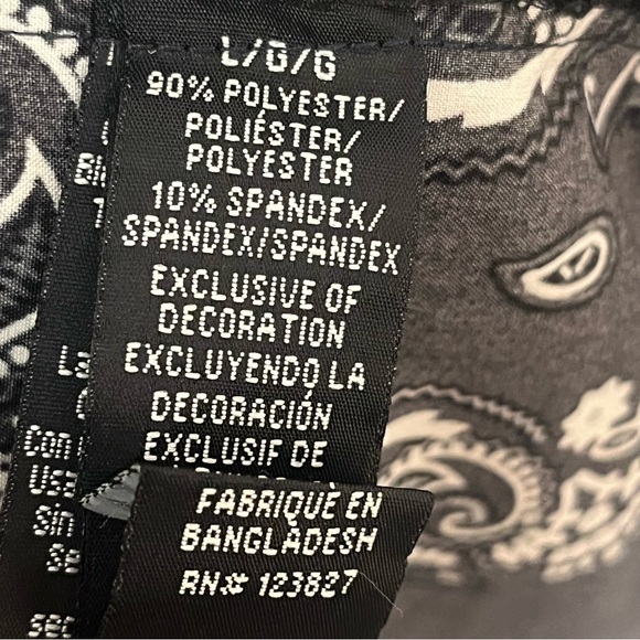 Drill Clothing Company Paisley Stretch Button Down Shirt | Size: L - Picture 5 of 5